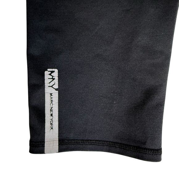 Marc NY Cropped Workout Pants Womens Large Black Red Crossfit Gym Activewear - Picture 7 of 8